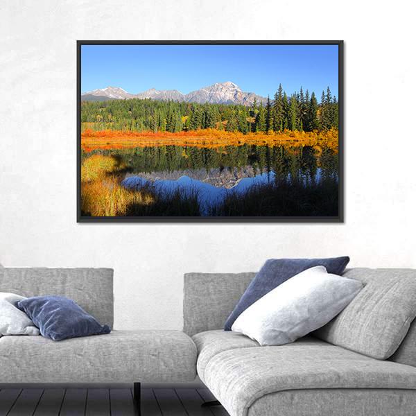 Pyramid Lake Canvas Wall Art-3 Horizontal-Gallery Wrap-25" x 16"-Tiaracle