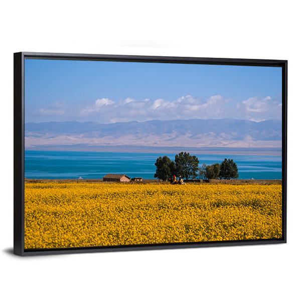 Qinghai Scenery Canvas Wall Art-3 Horizontal-Gallery Wrap-25" x 16"-Tiaracle