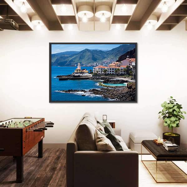 Quinta Do Lorde Village On Madeira Island Canvas Wall Art-5 Horizontal-Gallery Wrap-22" x 12"-Tiaracle
