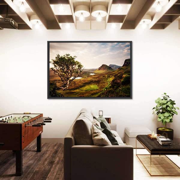 Quiraing Isle Of Skye United Kingdom Canvas Wall Art-3 Horizontal-Gallery Wrap-25" x 16"-Tiaracle