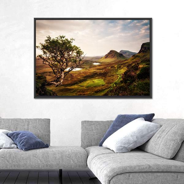Quiraing Isle Of Skye United Kingdom Canvas Wall Art-3 Horizontal-Gallery Wrap-25" x 16"-Tiaracle