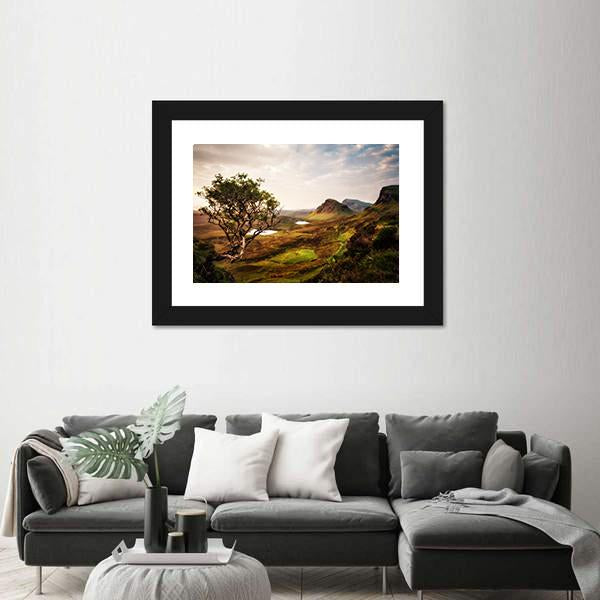 Quiraing Isle Of Skye United Kingdom Canvas Wall Art-3 Horizontal-Gallery Wrap-25" x 16"-Tiaracle