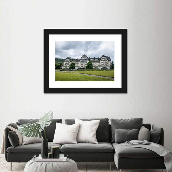 Quitandinha Palace Former Casino Hotel In Brazil Canvas Wall Art-3 Horizontal-Gallery Wrap-25" x 16"-Tiaracle
