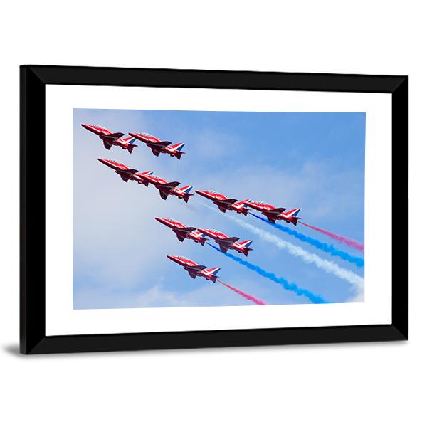 RAF Air Show Canvas Wall Art-5 Horizontal-Gallery Wrap-22" x 12"-Tiaracle