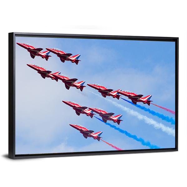 RAF Air Show Canvas Wall Art-5 Horizontal-Gallery Wrap-22" x 12"-Tiaracle