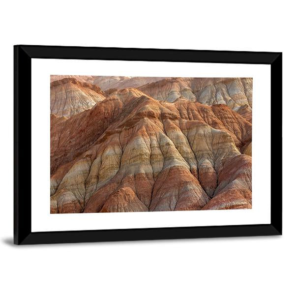 Rainbow Mountains In Asian Geopark At China Canvas Wall Art-3 Horizontal-Gallery Wrap-25" x 16"-Tiaracle