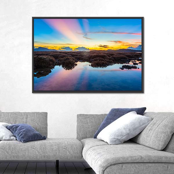Rawai Beach Phuket Island In Thailand Canvas Wall Art-3 Horizontal-Gallery Wrap-25" x 16"-Tiaracle