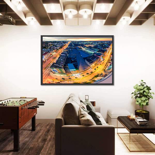 Rayong City In The Eastern Part Of Thailand Canvas Wall Art-3 Horizontal-Gallery Wrap-25" x 16"-Tiaracle