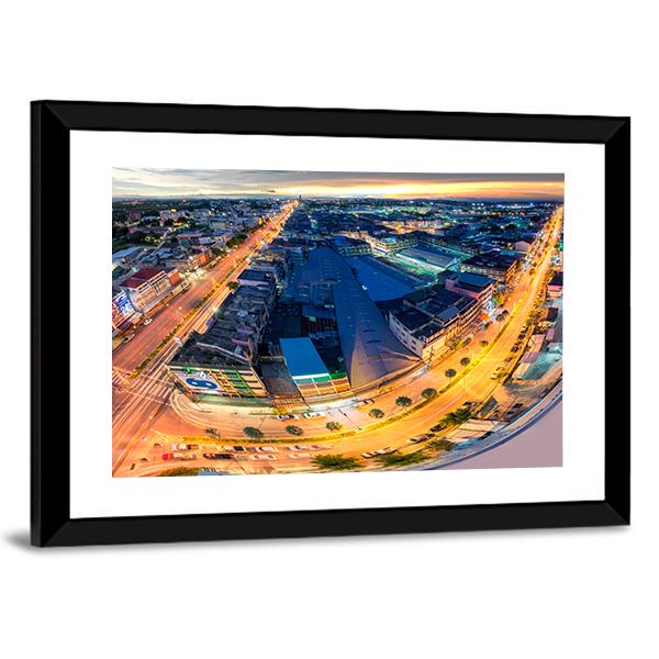 Rayong City In The Eastern Part Of Thailand Canvas Wall Art-3 Horizontal-Gallery Wrap-25" x 16"-Tiaracle