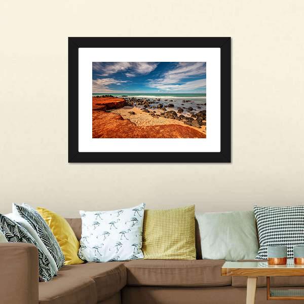 Red Dirt At Baby Beach Canvas Wall Art-1 Piece-Framed Print-30" x 20"-Tiaracle