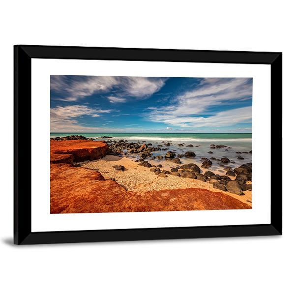 Red Dirt At Baby Beach Canvas Wall Art-5 Horizontal-Gallery Wrap-22" x 12"-Tiaracle