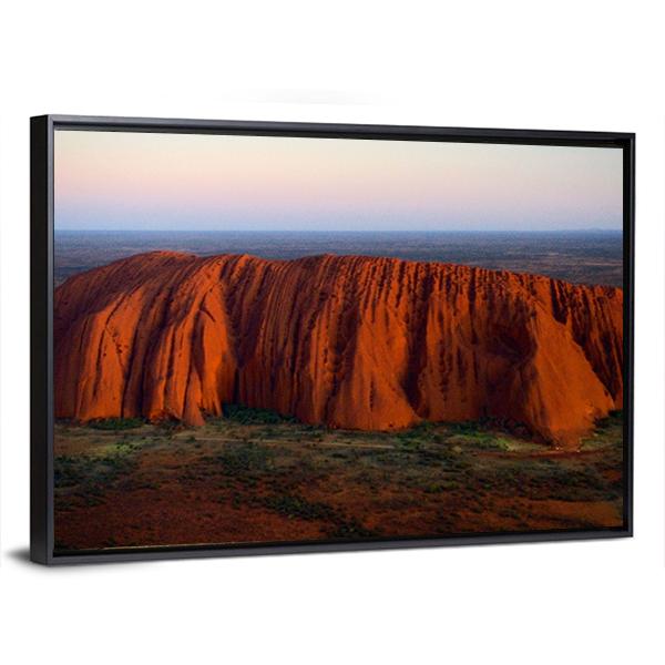 Red Monolith Canvas Wall Art-3 Horizontal-Gallery Wrap-25" x 16"-Tiaracle