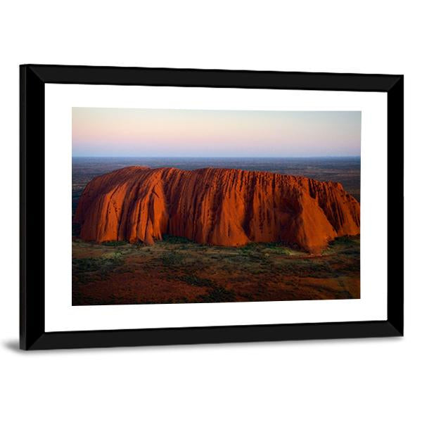 Red Monolith Canvas Wall Art-3 Horizontal-Gallery Wrap-25" x 16"-Tiaracle