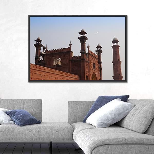 Red Mosque in Lahore Pakistan Canvas Wall Art-5 Horizontal-Gallery Wrap-22" x 12"-Tiaracle