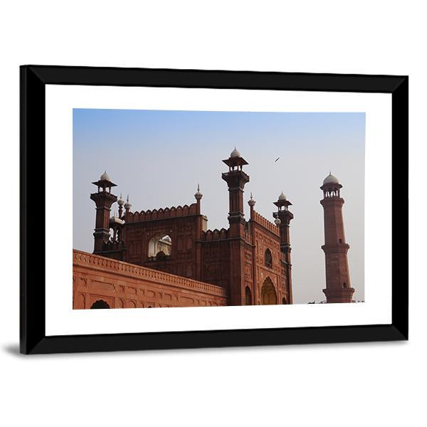 Red Mosque in Lahore Pakistan Canvas Wall Art-5 Horizontal-Gallery Wrap-22" x 12"-Tiaracle