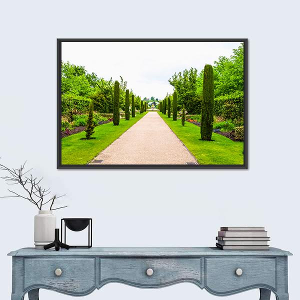Regent's Park Landscape In London Canvas Wall Art-1 Piece-Floating Frame-24" x 16"-Tiaracle
