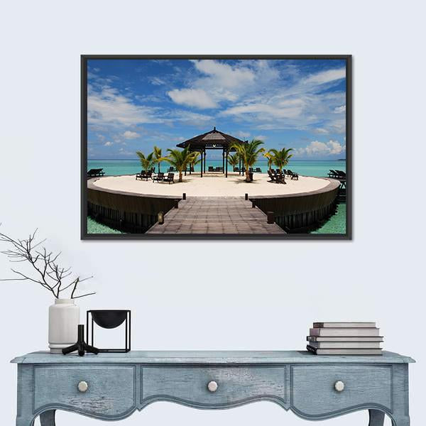 Remote Island In The Celebes Sea Canvas Wall Art-1 Piece-Floating Frame-24" x 16"-Tiaracle