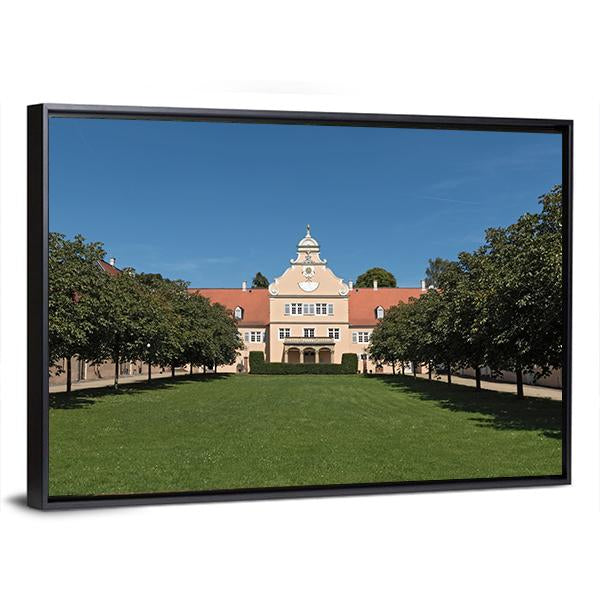 Renaissance Hunting Castle Kranichstein Canvas Wall Art-5 Horizontal-Gallery Wrap-22" x 12"-Tiaracle