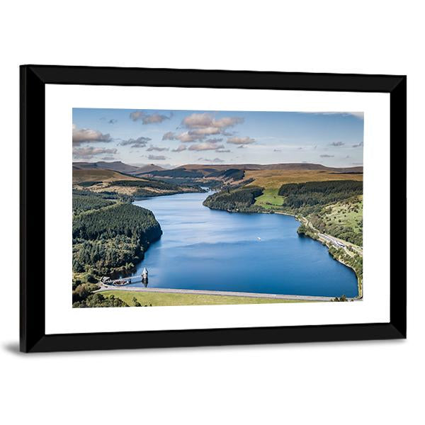 Reservoir In A Mountainous Area Canvas Wall Art-5 Horizontal-Gallery Wrap-22" x 12"-Tiaracle