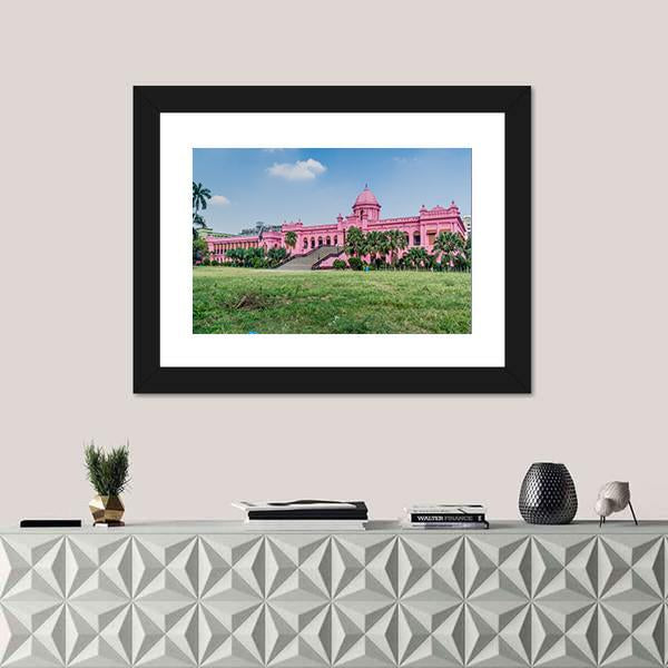 Residential Palace Of Nawab Of Dhaka Canvas Wall Art-1 Piece-Framed Print-20" x 16"-Tiaracle