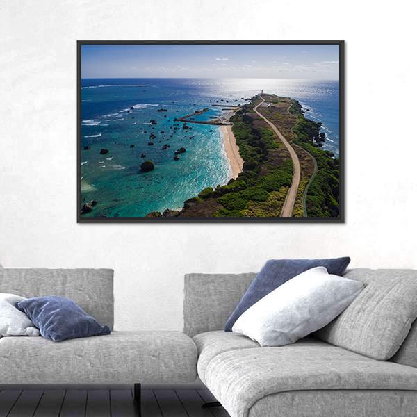 Resort Island Okinawa Miyako Canvas Wall Art-5 Horizontal-Gallery Wrap-22" x 12"-Tiaracle