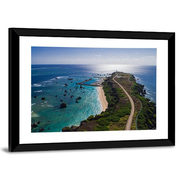 Resort Island Okinawa Miyako Canvas Wall Art-5 Horizontal-Gallery Wrap-22" x 12"-Tiaracle