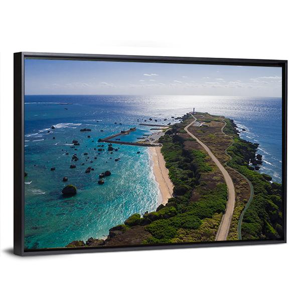 Resort Island Okinawa Miyako Canvas Wall Art-5 Horizontal-Gallery Wrap-22" x 12"-Tiaracle