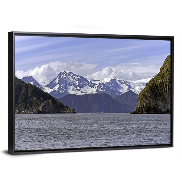 Ressurection Bay Near Seward In Alaska Canvas Wall Art-3 Horizontal-Gallery Wrap-25" x 16"-Tiaracle