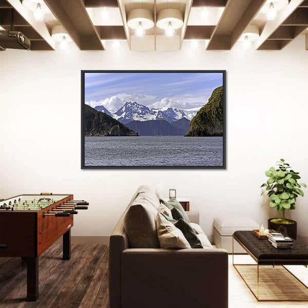 Ressurection Bay Near Seward In Alaska Canvas Wall Art-3 Horizontal-Gallery Wrap-25" x 16"-Tiaracle