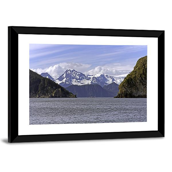 Ressurection Bay Near Seward In Alaska Canvas Wall Art-3 Horizontal-Gallery Wrap-25" x 16"-Tiaracle