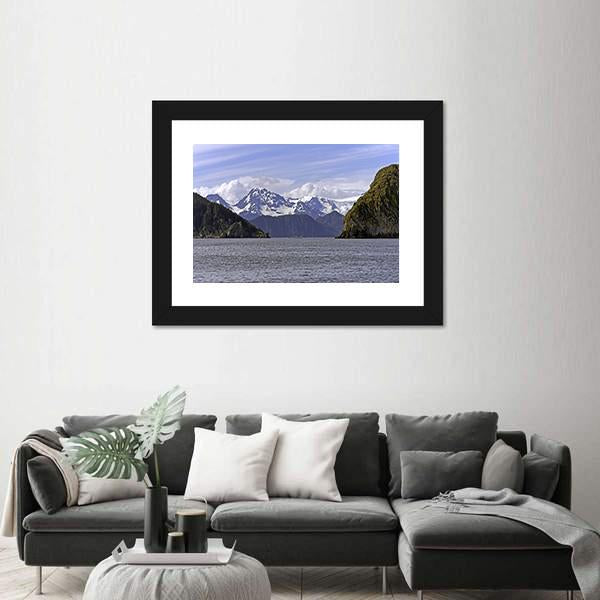 Ressurection Bay Near Seward In Alaska Canvas Wall Art-3 Horizontal-Gallery Wrap-25" x 16"-Tiaracle