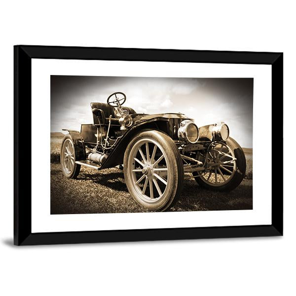 Retro Car Canvas Wall Art-5 Horizontal-Gallery Wrap-22" x 12"-Tiaracle