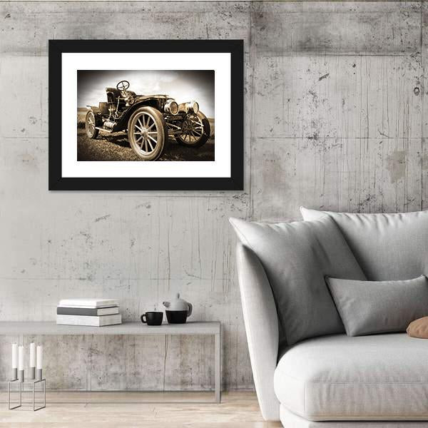 Retro Car Canvas Wall Art-5 Horizontal-Gallery Wrap-22" x 12"-Tiaracle
