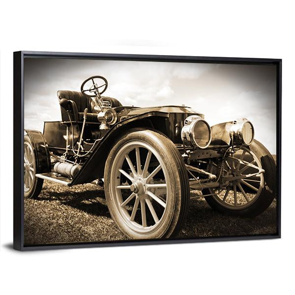 Retro Car Canvas Wall Art-5 Horizontal-Gallery Wrap-22" x 12"-Tiaracle