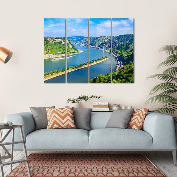 Rhineland-Palatinate Germany Canvas Wall Art-4 Horizontal-Gallery Wrap-34" x 24"-Tiaracle