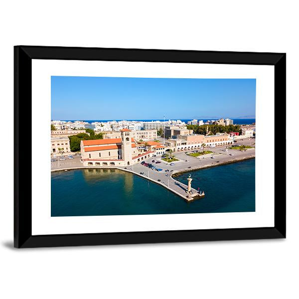 Rhodes Island In Greece Canvas Wall Art-3 Horizontal-Gallery Wrap-25" x 16"-Tiaracle
