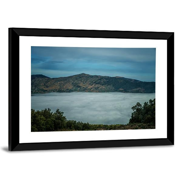 Rif Mountains Landscape With Clouds Canvas Wall Art-3 Horizontal-Gallery Wrap-25" x 16"-Tiaracle