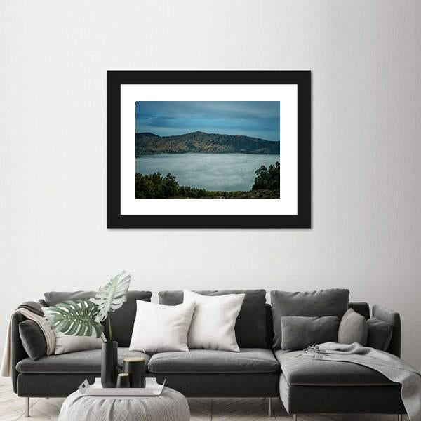 Rif Mountains Landscape With Clouds Canvas Wall Art-3 Horizontal-Gallery Wrap-25" x 16"-Tiaracle