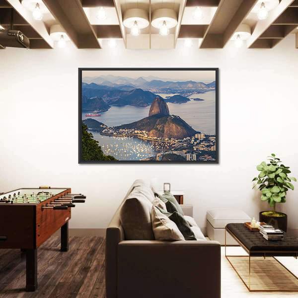 Rio De Janeiro Brazil Canvas Wall Art-5 Horizontal-Gallery Wrap-22" x 12"-Tiaracle