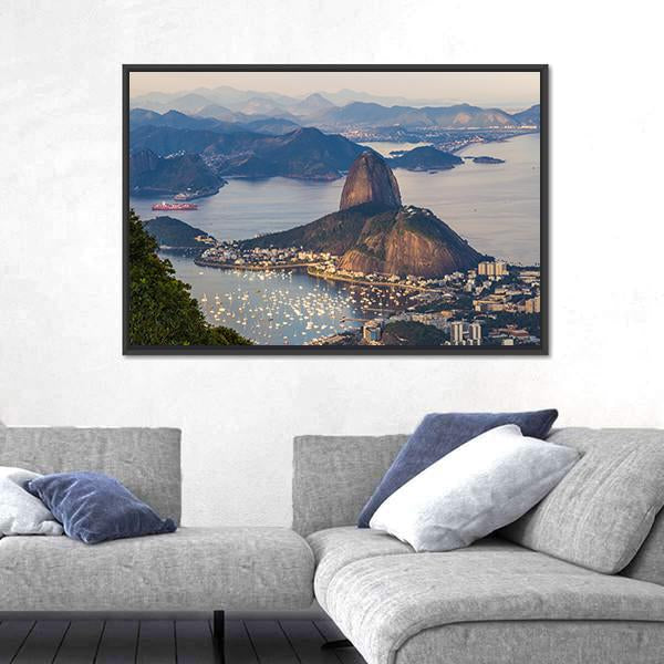 Rio De Janeiro Brazil Canvas Wall Art-5 Horizontal-Gallery Wrap-22" x 12"-Tiaracle