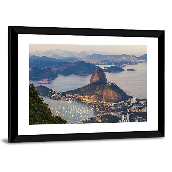Rio De Janeiro Brazil Canvas Wall Art-5 Horizontal-Gallery Wrap-22" x 12"-Tiaracle