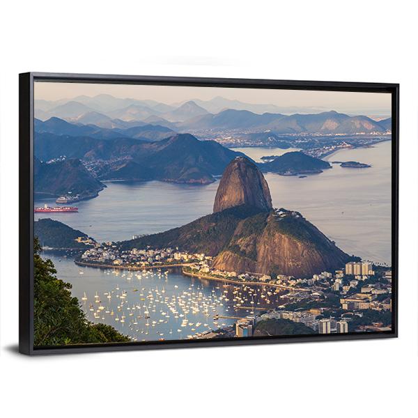 Rio De Janeiro Brazil Canvas Wall Art-5 Horizontal-Gallery Wrap-22" x 12"-Tiaracle