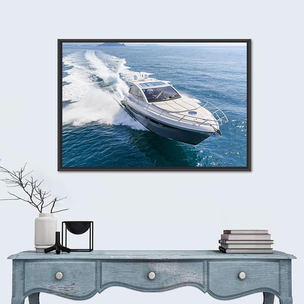 Rio Yachts Italian Shipyard Canvas Wall Art-1 Piece-Floating Frame-24" x 16"-Tiaracle