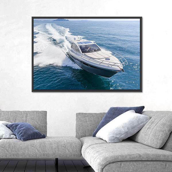 Rio Yachts Italian Shipyard Canvas Wall Art-3 Horizontal-Gallery Wrap-25" x 16"-Tiaracle