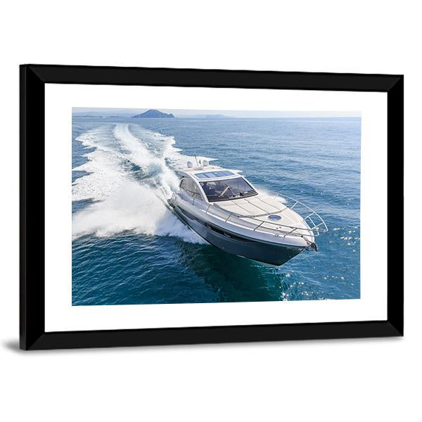 Rio Yachts Italian Shipyard Canvas Wall Art-3 Horizontal-Gallery Wrap-25" x 16"-Tiaracle