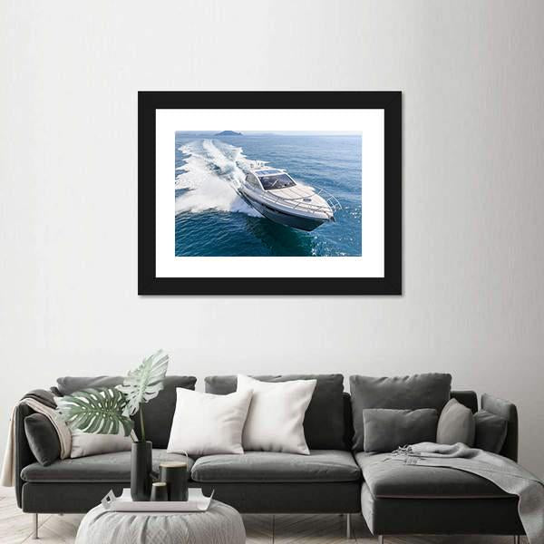 Rio Yachts Italian Shipyard Canvas Wall Art-3 Horizontal-Gallery Wrap-25" x 16"-Tiaracle