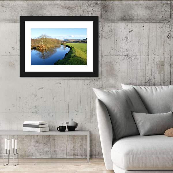 River Tame In Friezland Oldham Canvas Wall Art-3 Horizontal-Gallery Wrap-25" x 16"-Tiaracle