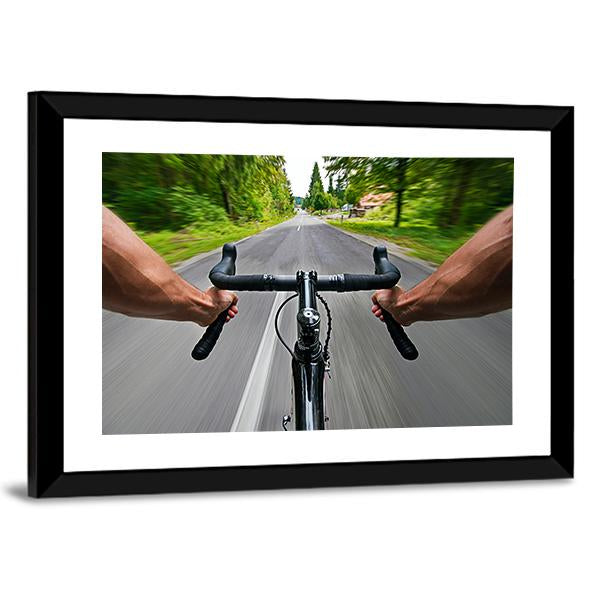 Road Cycling Canvas Wall Art-5 Horizontal-Gallery Wrap-22" x 12"-Tiaracle