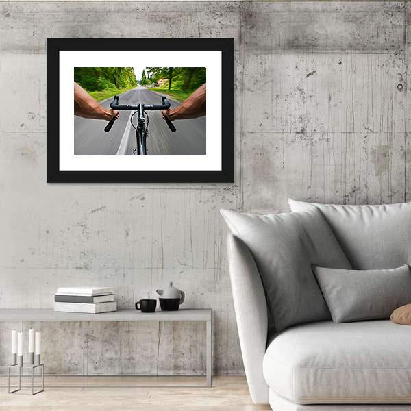 Road Cycling Canvas Wall Art-5 Horizontal-Gallery Wrap-22" x 12"-Tiaracle