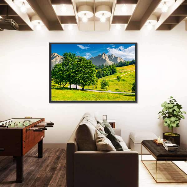 Road In High Tatra Mountains Canvas Wall Art-3 Horizontal-Gallery Wrap-25" x 16"-Tiaracle